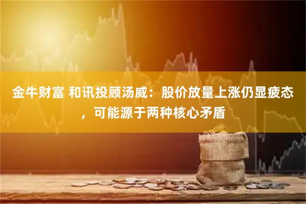 金牛财富 和讯投顾汤威：股价放量上涨仍显疲态，可能源于两种核心矛盾