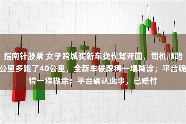 指南针股票 女子跨城买新车找代驾开回，司机顺路拉人，约定170公里多跑了40公里，全新车被踩得一塌糊涂；平台确认此事，已赔付